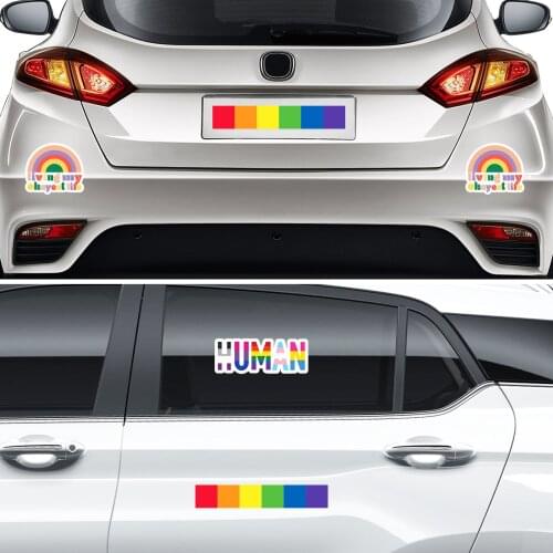 Gay Pride Rainbow STICKER DECAL VINYL BUMPER Flag Vertical Stripes equality LGBT DÉCOR CAR TRUCK LOCKER WINDOW WALL NOTEBOOK