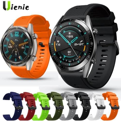 For Huawei Watch GT 2 46mm Strap GT2 2E Pro Quick release Silicone Band Replacement Bracelet 22mm Watchbands Correa Wristband