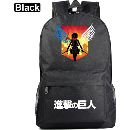 Fashion Anime Attack on Titan Boy Girl School bag Women Bagpack Teenagers Schoolbags Men Children Student Backpacks