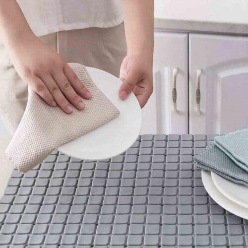 3PC Special Cloth For Glass Cleaning Kitchen Grease Removal Daily Clean Dish Towel Kitchen Rag Non-Stick Oil Scouring Pads