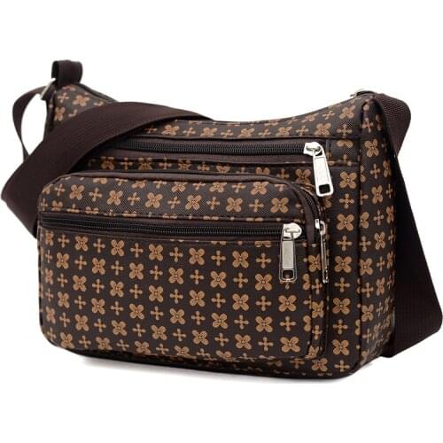 Summmer Womens Crossbody Bags New Pu Leather Fashion Middle-aged and Elderly Messenger Bag Womens Casual Shoulder Handbags