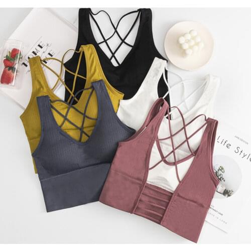 Tops Crop Teens For Girls Hollow Teenager Sports Bra No Rim Bra For Women Yoga Sports Underwear Young Teens In Lingerie