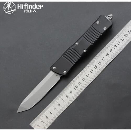 Hifinder outdoor self-defense tool D2 blade aluminum handle survival EDC camping hunting outdoor kitchen tool key utility knife