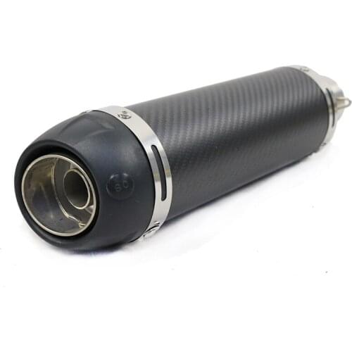 Motorcycle Universal 38mm-51mm Exhaust Pipe Kit Carbon Fiber Muffler Pipe Exhaust Tube for Motorbike ATV Scooter Motocross Parts