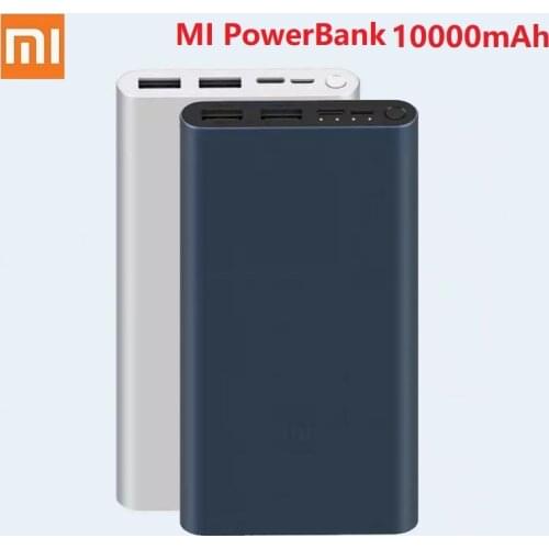 Xiaomi Mi Power Bank 3 10000mAh / 20000mAh Fast Charge Version Micro-USB USB-C Two-way 18W External Battery Travel Powerbank