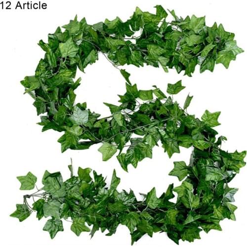 Green Artificial plants Creeper green leaf Ivy vine For Home Wedding Decora wholesale diy Hanging Garland Artificial Flowers