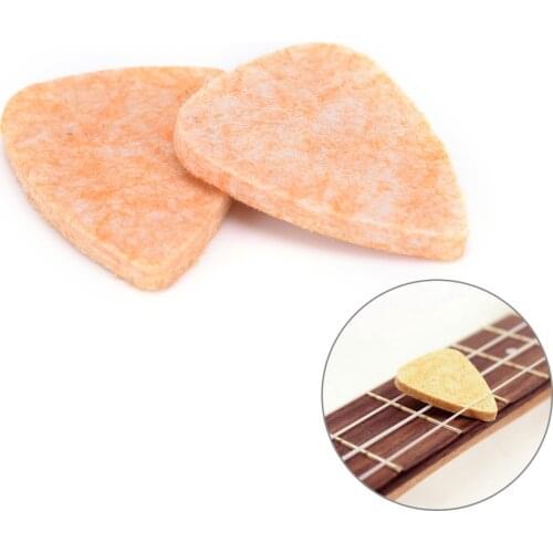 1 Pair Ukulele Soft Felt Picks Plectrum Personalized Ukelele Accessories 31mm * 26mm