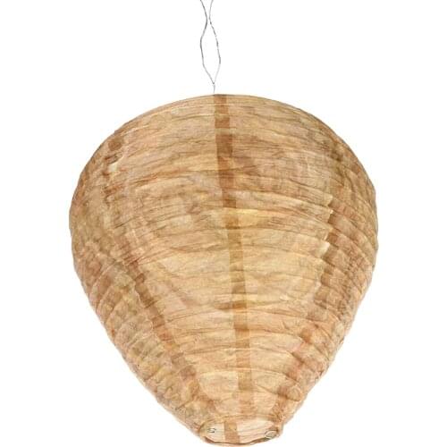 1pcs Paper Hanging Wasp Bee Trap Fly Insect Catcher Simulated Wasp Nest Effective Pest Control Natural for Wasps Hornet