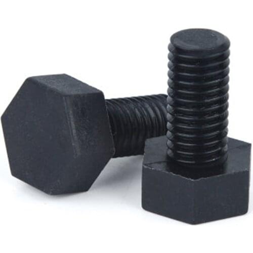 20pcs M5 nylon outer hexagon head screws external hex PA66 screw plastic screw insulation bolt black color 10mm-50mm length