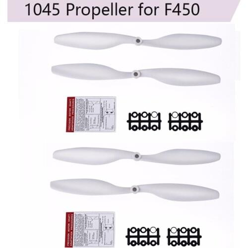 4 Pieces 10" Blade 10X45 Blades 1045 Propeller for F450 F550 Drone Rc Parts Replacement Props for A2212 KV1000 Motor Accessories