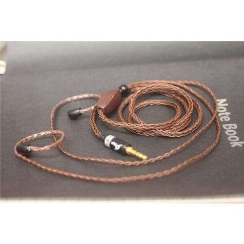 8 shares 7N single crystal copper braided cord diy upgrade cable IE80 UE TF10 IM50