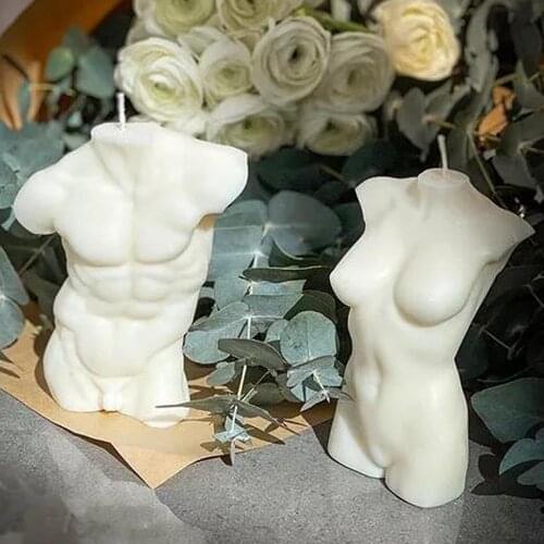Body Art Candle 3D Silicone Mold Men Women Human Body Model Silicone Mold Crystal Resin Wax Aromatherapy Candle 1pc