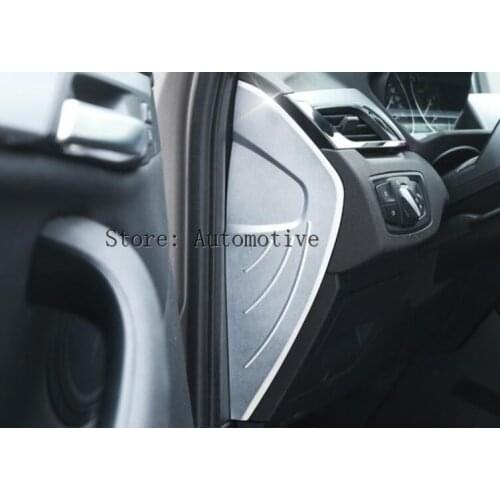 For BMW f48 X1 2016 2017 Car Styling Aluminum alloy Accessories Dashboard Side Decorate Cover Trim 2pcs/set