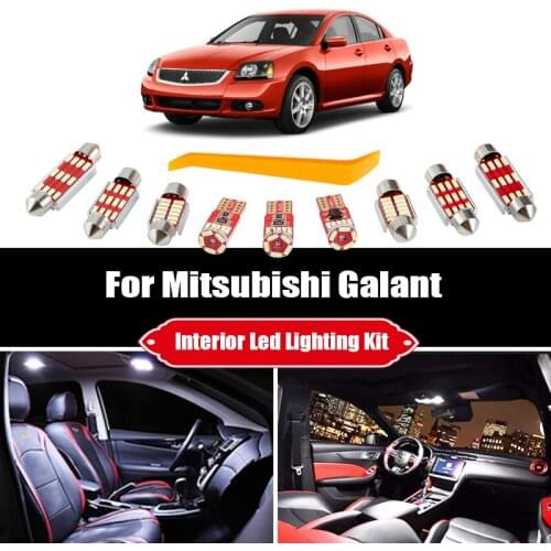 For Mitsubishi Galant 1988-2011 2012 Canbus Vehicle LED interior Light License Plate Lamp Kit Car Lighting Accessories