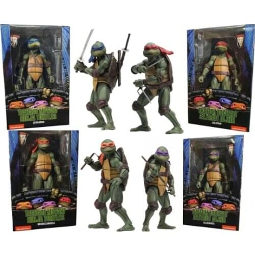 15cm Turtles Action Figure Raphael Leonardo Michelangelo Donatello Exclusive Movie Film Toys Doll Model KOs NECA