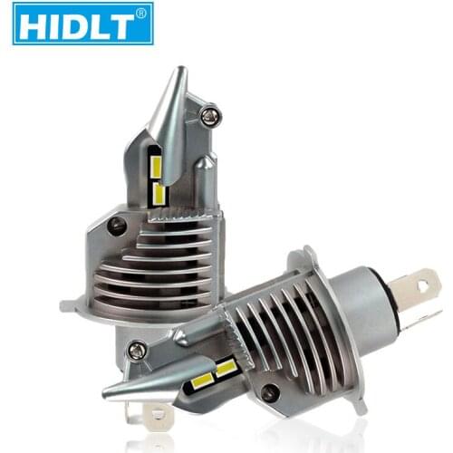 HIDLT Fighter H4 Car Headlight LED Bulb 1:1 Size Car/motorcycle Headlight High Beam Low Beam 12V 24V 70W 6500K White LED Bulbs