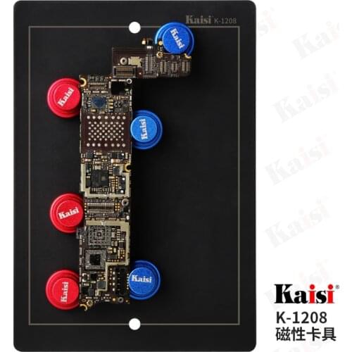 Kaisi K-1208 K-1208A Heat resisting Magnetic PCB Holder Fixture Repair For Microscope Phone Mainboard fingerprint