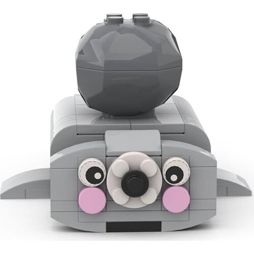 MOC Mini Seal Stand Building Block Toy Marine Life Model DIY Education Assembling Bricks Mobile Phone Holder Toy Childrens Gift