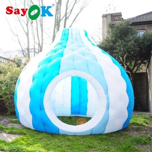 Inflatable Portable Tent Outdoor Tent with Air Blower for Lawn Backyard Picnic