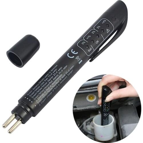 New Best Brake Fluid Tester LED Car Vehicle Auto Automotive Testing Tool fluid tester Car Brake Fluid Tester Pen in stock