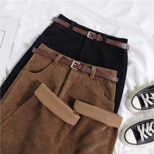 Женские вельветовые брюки OEMG China At AliExpress