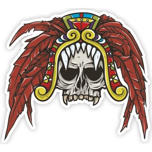 B0122 Self-adhesive 3D Decal Cool Cherep V1 Car Sticker Waterproof Auto Decors on Bumper Rear Window Laptop Niva Vaz