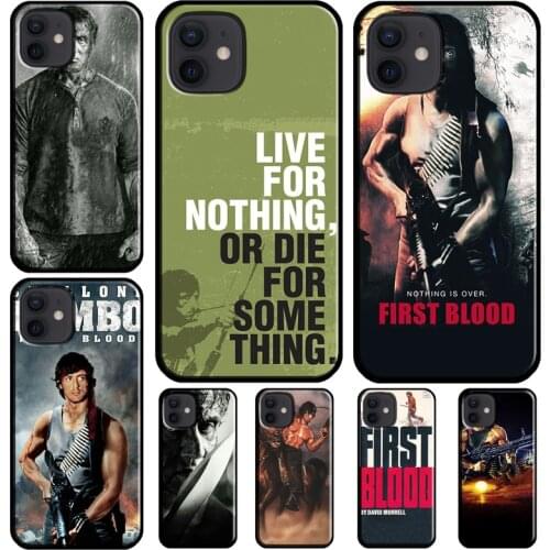 First Blood John J. Rambo Cover for iPhone XR 11 12 Pro Max Case For iPhone 12 mini X XS MAX 7 8 6 6S Plus 5 5S SE