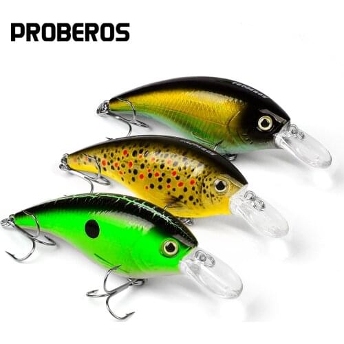 PROBEROS Fishing lure Exported to Japan 3.55"-9cm Fishing Bait 16.71g Crank Bait 6 color Fishing Tackle 4# Hook