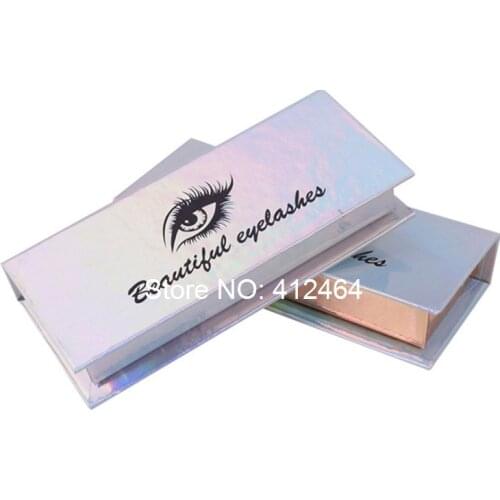 Sales tropical viscose eyelash box blue eyelash package luxury magnet box supplier