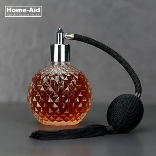 Crystal Vintage Style Perfume Bottle Gold Long Spray Tassels Atomizer Pump Refillable Glass Bottles Makeup Tool