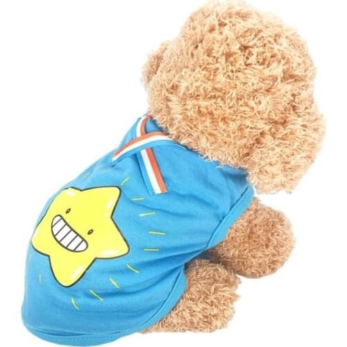 PUOUPUOU Print Dog Clothes Sweet Dog Coat Jacket Lovely Vest Pet Clothing for Small Medium Dogs Cartoon Ropa Para Perros XS-XXL