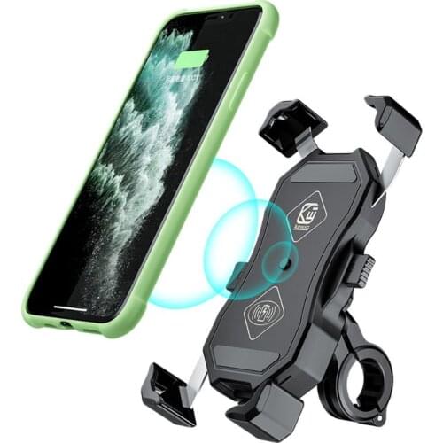 Waterproof 12V Motorcycle QC3.0 USB 15W Qi Wireless Charger Mount Holder Stand for iphone Cellphone Tablet GPS