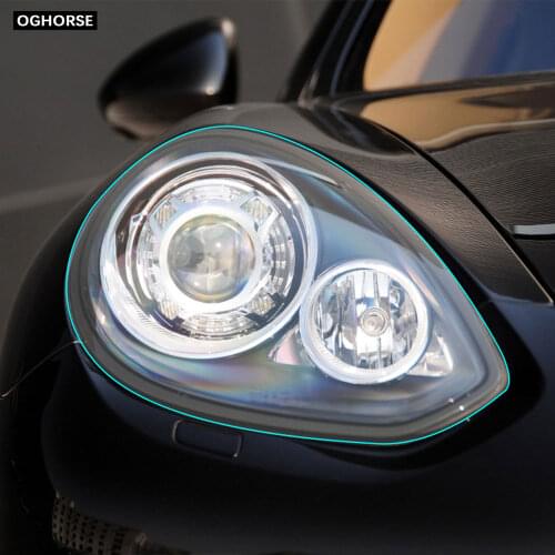 Car Headlight Protection TPU Film Protector Decal Sticker for Porche 718 911 Macan Cayenne Panamera Accessories