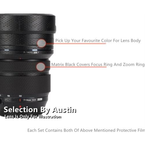 Lens Skin Decal Wrap Film Protector For Olympus 7-14 f2.8 Anti-scratch Decal Sticker