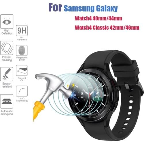 For Samsung Galaxy Watch 4 Classic 2.5D Tempered Glass Film Screen Protector