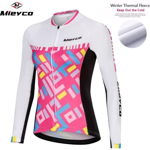 Cycling Jersey Women Long Sleeve Winter Thermal Fleece maillot ciclismo mtb Bike Pro Cycling Shirt Woman Cyclist Mexico Jersey