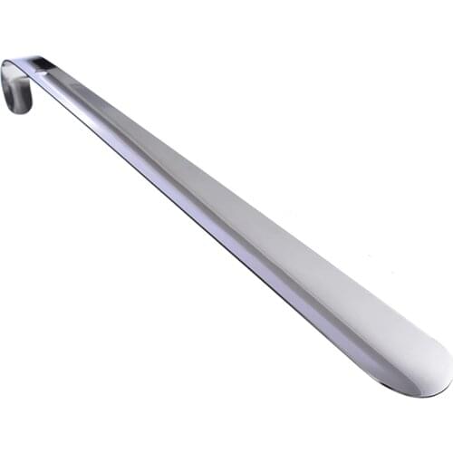 1PC Shoe Horn Reach Metal Flexible Handle Stainless Steel Shoehorn Spoon Remover Lifter Aid Slip Shoe Pull Tool 42cm