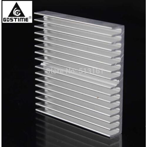 10pcs/lot Gdstime Heat sink 60*60*10MM IC Heat sink Aluminum 60X60X10MM Cooling Fin