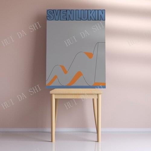 1966 SVEN LUKIN Post Modern Poster Print Memphis Design Josef Albers Verner Panton Ellsworth Kelly Valerio Adami