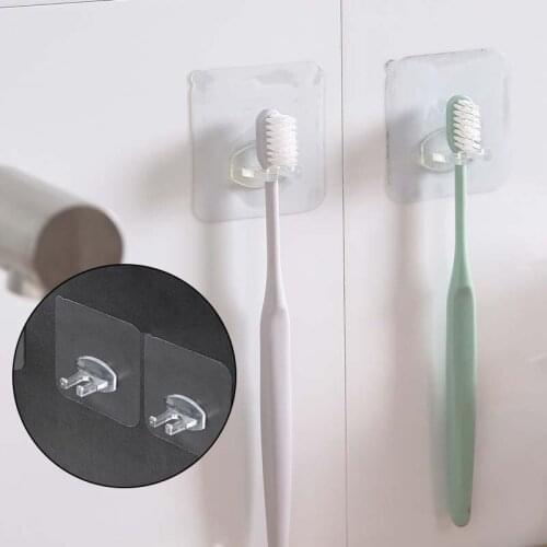 2pcs Tooth Brush Storage Toothbrush Holder Transparent Travel Stand Toilet Shaver Organizer Kids Rack Bathroom Accessories