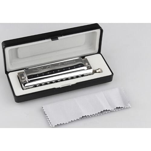 SWAN Chromatic Harmonica 10 Hole / 40 Tone Professional Wind Musical Instrument Gift beginner Student Child C key Mouth Organ