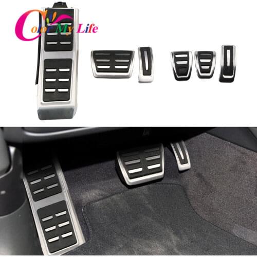 Car Pedals Fit for Audi A4 B8 S4 RS4 Q3 A5 S5 RS5 8T Q5 8R SQ5 A6 C7 A7 S7 S6 4G A8 S8 A8L 4H AT MT Fuel Brake Footrest Pedal