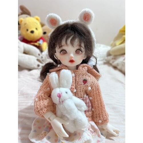 BJD doll Blythe 6 points 1/6 photo props accessories mini rabbit doll toy