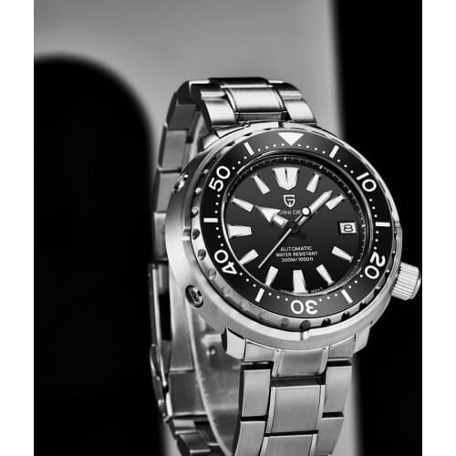 PAGANI DESIGN New Luxury Mens Mechanical Wristwatch Fashion Ceramic Bezel 300m Diving Watches Stainless Steel Waterproof Clock