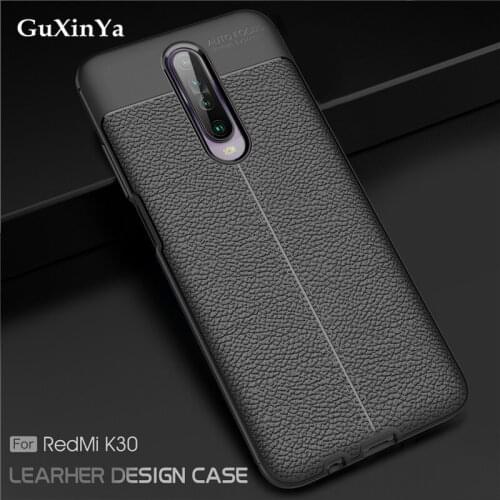 Poco X2 Phone Case For Xiaomi Poco X2 Luxury Leather ShockProof TPU Protective Case For Xiaomi Poco X2 Bumper 6.67"