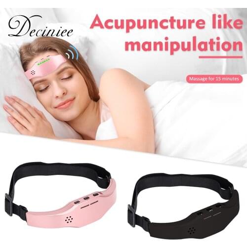 Electric Head Massager 3 Modes 9 Intensity Headache Migraine Relief Rechargeable Device Comfortable Sleep Massager Stress Relief