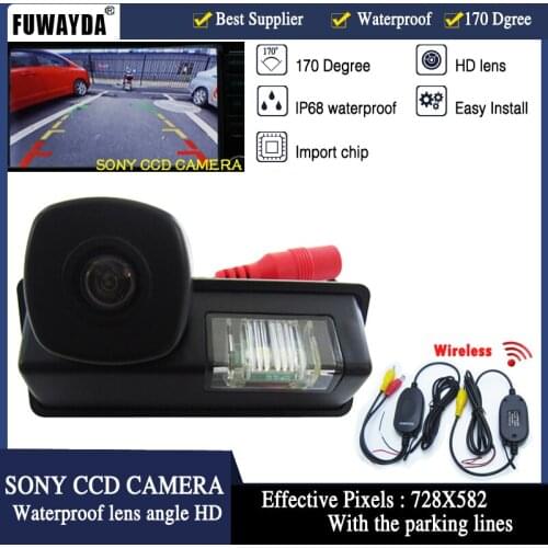 FUWAYDA Wireless SONY CCD Car Rear View Mirror Image With Guide Line CAMERA for Nissan Maxima Cefiro Teana Paladin Tiida Sylphy