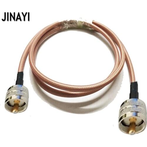 RG142 Cable UHF pl259 Male to UHF Male RF Crimp Coax Pigtail Connector Cable 10/15/20/30/50CM 1/2/3/5/10M