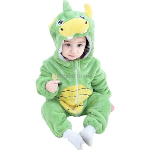 Baby Winter Warm Robe Cartoon Hoodies Romper Girl Boys Sleepwear Jumpsuit Pajamas Kids Soft Bathrobe Childrens Clothing
