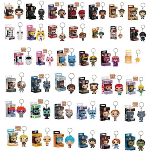 Hasbro Marvel Avengers Alien Chucky Maleficent Loki Keychain Action Figure Toys Stranger Things Star Wars Yoda